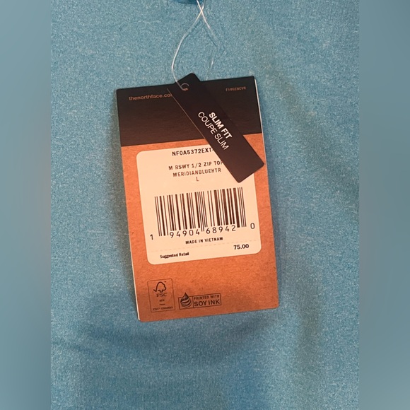 Men’s North Face Wander 1/4 Zip NWT Slim Fit Large - Picture 4 of 4
